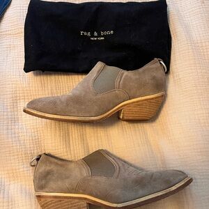 rag & bone Taupe Suede Chelsea-Style Chukka Boots
